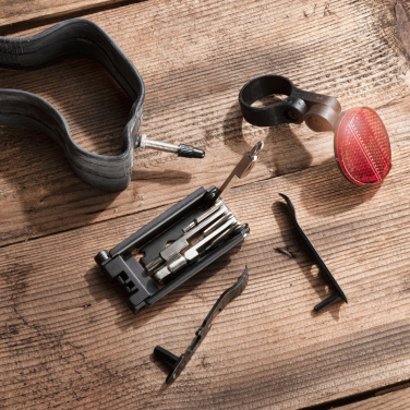 Logotrade promotional gift picture of: Set of bike tools MERAPI Schwarzwolf